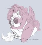  anthro anthrofied areola big_areola big_areolas big_breasts blush breasts butt duo equid female friendship_is_magic hi_res horn hug kneeling male male/female mammal married_couple minimal_color my_little_pony nipples nude phathusa princess_cadance_(mlp) restricted_palette romantic_ambiance romantic_couple romantic_duo shining_armor_(mlp) sitting size_difference smothering thick_thighs unicorn winged_unicorn wings 