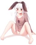  animal_ears bunny_ears honyang masturbation no_bra nopan sketch 