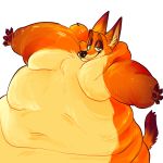  anthro canid canine disney fox fur hi_res male mammal morbidly_obese morbidly_obese_male nick_wilde obese obese_male orange_body orange_fur overweight overweight_male red_fox solo unknown_artist zootopia 