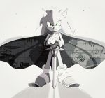  2018 anthro caliburn cape clothing eulipotyphlan footwear gloves green_eyes greyscale handwear hedgehog hi_res holding_object holding_sword holding_weapon male mammal map melee_weapon mhhm48759902 monochrome shoes smile solo sonic_and_the_black_knight sonic_storybook_series sonic_the_hedgehog sonic_the_hedgehog_(series) spot_color standing sword weapon 