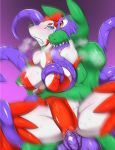  abdominal_bulge anthro anthro_penetrated balls blue_eyes breast_grab breasts canid duo female female_penetrated genitals green_body green_ears hand_on_breast hi_res kemojin long_tongue male male/female male_penetrating male_penetrating_female mammal motion_blur penetration penile penile_penetration penis pink_pussy pussy pussy_juice_on_penis sharp_teeth spread_legs spreading teeth tentacles tongue tongue_out vaginal vaginal_penetration 
