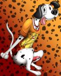  101_dalmatians absurd_res bottomless canid canine canis clothed clothing dalmatian disney domestic_dog feral hi_res invalid_tag knot lobofeo male mammal pongo shirtncollar simba solo the_lion_king 