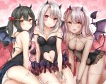  ass chloe_von_einzbern demon fate/kaleid_liner_prisma_illya fate_(series) horns illyasviel_von_einzbern long_hair mikujin_(mikuzin24) miyu_edelfelt panties succubus tail underwear 