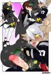  anthro basitin bodily_fluids clothing cthulhu-kun_(character) cum cum_inside eugeniy_g eugeniyburnt_(character) fan_character genital_fluids girly greedmaster-h group hi_res human kissing licking maid_uniform male male/male mammal tongue tongue_out twokinds uniform webcomic 