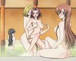  :o ass bath black_hair blonde_hair blush breast_grab breasts brown_hair code_geass convenient_arm convenient_leg embarrassed from_behind grabbing groping jpeg_artifacts kallen_stadtfeld long_hair medium_breasts milly_ashford multiple_girls nina_einstein nude red_hair shirley_fenette short_hair sideboob sitting surprised surprised_arms wading water yuri 