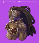  bilkaya blizzard_entertainment female humanoid muscle_worship muscular not_furry orc orc_humanoid solo text url video_games warcraft 