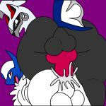  absol anal anal_penetration balls bodily_fluids cum duo genital_fluids genitals legendary_pok&eacute;mon lucario_uke_uwu male male/male male_penetrated male_penetrating male_penetrating_male nintendo open_mouth penetration penis pok&eacute;mon pok&eacute;mon_(species) sex silvally tongue video_games 