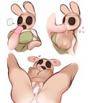  ! &lt;3 3_fingers animal_crossing anthro big_breasts blush bodily_fluids breasts clothing coco_(animal_crossing) cum cum_in_eye cum_in_mouth cum_in_pussy cum_inside cum_leaking disembodied_penis dress empty_eyes faceless_male female fingers flashing_breasts genital_fluids genitals green_clothing green_dress gyroid hi_res lagomorph leporid male mammal multiple_images nintendo nipples open_mouth penis rabbit raikissu sex shirt simple_background solo solo_focus spread_legs spreading tan_body titfuck topwear video_games white_background white_clothing white_shirt white_topwear 