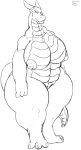 absurd_res bi_breasts big_hipped bigshow dragon female francine hi_res monochrome overweight 
