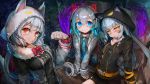  blue_eyes gray_hair group kajaneko long_hair orange_eyes soul_worker tagme_(character) yellow_eyes 