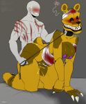  &lt;3 absurd_res all_fours ambiguous_penetration animatronic anthro bandage bandaged_arm bandaged_chest bandaged_head bite bite_mark blood blush bodily_fluids claws collar doggystyle duo female five_nights_at_freddy&#039;s five_nights_at_freddy&#039;s_4 from_behind_position genital_fluids hi_res human leash looking_back machine male male/female mammal nightmare_fredbear_(fnaf) nightmarebearpuff nipples penetration purple_nipples robot sex sharp_claws sharp_teeth smile stomach_mouth teeth ursid video_games 