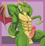  activision anthro dragon genitals ice-hero invalid_color male muscular nestor penis solo spyro spyro_the_dragon video_games wings 
