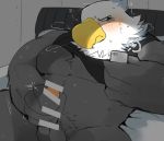  accipitrid accipitriform animal_crossing anthro apollo_(animal_crossing) avian bald_eagle bedroom bird blush bottomless clothed clothing eagle erection feathers genitals hyaku_(artist) male masturbation nintendo sea_eagle selfie shirt solo tank_top topwear video_games 