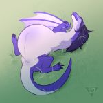  1:1 amputee belly big_belly disability dragon female feral genitals lying missing_arm mordu nude on_back pregnant rook_(dashraptor) simple_background solo spread_legs spreading wellbredkitsune 