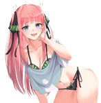  5-toubun_no_hanayome bikini junkt nakano_nino see_through swimsuits 