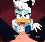  absurd_res anatid anseriform anthro avian bird daisy_duck disney duck ducktales_(2017) duo eye_contact female handjob hi_res human looking_at_another male male/female mammal penile sex sin-buttons_(artist) 