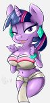  absurd_res anthro breasts catlion3 chel cleavage clothed clothing cosplay ear_piercing ear_ring equid female friendship_is_magic hi_res horn mammal my_little_pony piercing smile solo twilight_sparkle_(mlp) unicorn 
