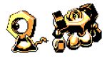  commentary creature english_commentary full_body gen_7_pokemon lowres melmetal meltan mythical_pokemon no_humans pat_attackerman pixel_art pokemon pokemon_(creature) simple_background sprite white_background 