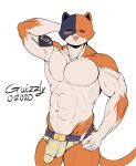  2020 anthro bulge cat_tail clothing colored colored_sketch domestic_cat epic_games felid feline felis fortnite gwizzly hi_res male male/male mammal meowscles_(fortnite) sketch solo underwear video_games 