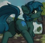  butt equid equine eunuch fan_character feral hi_res horse male mammal marsminer my_little_pony poison_trail pony solo 