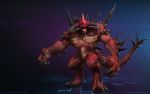  16:10 anthro blizzard_entertainment demon diablo diablo_(character) hi_res male mr--jack muscular muscular_male pecs solo text url video_games widescreen 