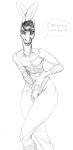  clothed clothing dialogue embarrassed english_text equid equine eyelashes fur genitals girly greyscale hair leotard lips long_neck male mammal monochrome sketch solo standing text wide_hips zaggatar zebra 