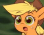  2020 applejack_(mlp) assasinmonkey blonde_hair equid equine female freckles friendship_is_magic green_eyes hair horse mammal meme my_little_pony nintendo pixelated pok&eacute;mon pony solo suprised_look surprise surprised_pikachu video_games 