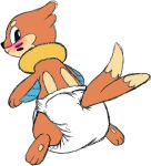  ambiguous_gender blush buizel diaper edit furgonomics looking_back nintendo pok&eacute;mon pok&eacute;mon_(species) solo swinging tenerius video_games 