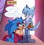  anthro bodily_fluids breasts crossgender cum cum_drip dripping duo eyeshadow fan_character female genital_fluids hand_on_head hi_res kneeling lips lipstick makeup male male/female missphase oral sonic_the_hedgehog sonic_the_hedgehog_(series) thick_lips 