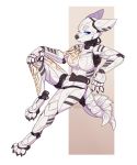  alpha_channel anthro arm_markings blue_eyes canid canine canis chilling colored erica_(dehelleman) female lunareden machine mammal markings metallic_body multi_tail non reference_image robot simple_background solo synthetic tattoo white_body wolf 