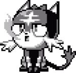  cat cat_focus commentary english_commentary full_body gen_7_pokemon litten lowres pat_attackerman pixel_art pokemon pokemon_(creature) solo sprite transparent_background 