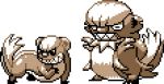  brown_theme commentary creature english_commentary full_body gen_7_pokemon gumshoos monochrome no_humans pat_attackerman pokemon pokemon_(creature) standing standing_on_three_legs transparent_background yungoos 