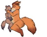  5:4 after_sex alpha_channel anthro canid canine cuddling disney domestic_ferret dontbeazombie duo fox gideon_grey kissing male male/male mammal mustela mustelid musteline travis_(zootopia) zootopia 