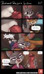  &lt;3 2020 anthro anthro_on_anthro bottomless brown_body brown_fur canid canine clothed clothing comic dialogue disney duo english_text erection fellatio female female_penetrated fennec finnick fox fully_clothed fur genitals grey_body grey_fur handjob hi_res inside_vehicle judy_hopps kneeling lagomorph leporid male male/female male_penetrating male_penetrating_female mammal oral penetration penile penis penis_grab penis_kissing purple_eyes rabbit sex siroc speech_bubble text tongue tongue_out url zootopia 