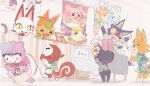  animal_crossing anthro audie_(animal_crossing) blush bodily_fluids bovid canid canine canis caprine clothed clothing dom_(animal_crossing) domestic_cat embarrassed felid feline felis female fur group horn judy_(animal_crossing) lagomorph leporid lobo_(animal_crossing) male mammal marshal_(animal_crossing) nintendo olivia_(animal_crossing) open_mouth poppy_(animal_crossing) rabbit raymond_(animal_crossing) rodent sciurid sheep standing sweat tangy_(animal_crossing) tree_squirrel ursid video_games whitney_(animal_crossing) wolf yellow_sclera yura_inaho 