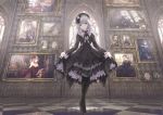  apple228 blue_eyes goth-loli gray_hair hat lolita_fashion long_hair original pantyhose 