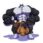  1:1 anthro balls big_balls big_bulge big_muscles big_penis bobert boxers_(clothing) bulge canid canine canis clothing domestic_dog frown genitals hand_on_genitalia hi_res huge_balls huge_bulge huge_muscles huge_penis husky hyper hyper_balls hyper_bulge hyper_genitalia hyper_muscles hyper_penis looking_at_viewer male mammal muscular nipples nordic_sled_dog penis simple_background solo spitz underwear white_background 