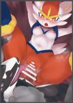  anthro blush breasts censored cinderace duo female genitals male male/female nintendo nipples nude obstagoon open_mouth penetration penis pok&eacute;mon pok&eacute;mon_(species) pussy red_eyes sex shizuru vaginal vaginal_penetration video_games 
