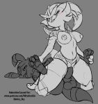  animal_genitalia anthro anthro_on_feral balls bestiality big_dom_small_sub blitzdrachin blush breasts cinderace clitoris conditional_dnp domination eeveelution female female_domination feral genitals greyscale half-closed_eyes holding_hips holding_paws knot male male/female monochrome narrowed_eyes nintendo nipples on_top patreon penetration penis pok&eacute;mon pok&eacute;mon_(species) pussy reverse_cowgirl_position sex size_difference sketch smile smirk spread_legs spreading tongue tongue_out umbreon unfinished vaginal vaginal_penetration video_games 