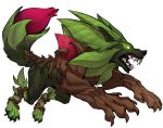  absurd_res action_pose alpha_channel canid canine elemental_creature elranno feral flora_fauna flower glowing glowing_eyes hi_res leaf male mammal official_art open_mouth plant pose rivals_of_aether simple_background solo sylvanos teeth_bared transparent_background video_games 