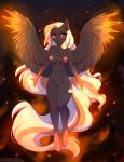  2020 absurd_res anthro areola breasts cutie_mark digital_media_(artwork) equid equine eyebrows fan_character female fensu-san front_view genitals hi_res looking_at_viewer mammal my_little_pony nipples nude pegasus pussy solo text url wings 