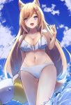  animal_ears bikini kurohikage swimsuits tail 