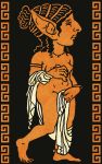  10:16 ancient_greece big_ears big_head breasts bunny75 exposed_breasts female goblin hi_res historical humanoid mostly_nude nipples short_stack simple_background solo 