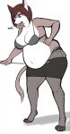  anthro bagel canid canine female hi_res mammal overweight pewbutt solo 