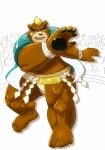  2019 absurd_res anthro ashigara brown_body brown_fur fur hi_res humanoid_hands kemono kumamikan male mammal overweight overweight_male solo_focus sumo tokyo_afterschool_summoners ursid video_games 