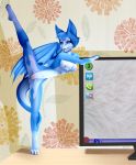  anthro areola blue_eyes breasts chiropteran digital_media_(artwork) dust:_an_elysian_tail female fur genitals hi_res looking_at_viewer mammal membrane_(anatomy) membranous_wings nimbat nipples nude open_mouth pussy shanawgoddess smile solo twitch video_games white_body white_fur wings 