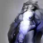  1:1 abs anthro big_breasts big_penis breasts flaccid genitals hi_res league_of_legends male mammal muscular muscular_male penis rexarum_(artist) riot_games simple_background solo standing thick_penis thick_thighs ursid video_games volibear 