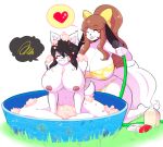  animal_humanoid anthro bath bathing big_breasts breasts canid canid_humanoid canine canine_humanoid daughter duo edit female hi_res holly_applebee huge_breasts humanoid maggie_applebee mammal mammal_humanoid mother mother_and_child mother_and_daughter nipples nude parent parent_and_child theycallhimcake thick_thighs 