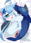  2018 absurd_res ahoge akurara anthro anthro_on_feral bestiality black_eyes blue_body blue_eyes blue_fur blue_hair blue_skin blush bodily_fluids braided_hair cat_busters censored cetacean delphinoid domestic_cat duo felid feline felis female female_penetrated feral fur hair hi_res ineffective_censorship interspecies male male/female male_penetrating male_penetrating_female mammal marine meru_(artist) mosaic_censorship penetration tears toothed_whale vaginal vaginal_penetration 