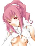  anya_alstreim blush breasts code_geass elbow_gloves gloves midriff nipples ribi sketch small_breasts solo 